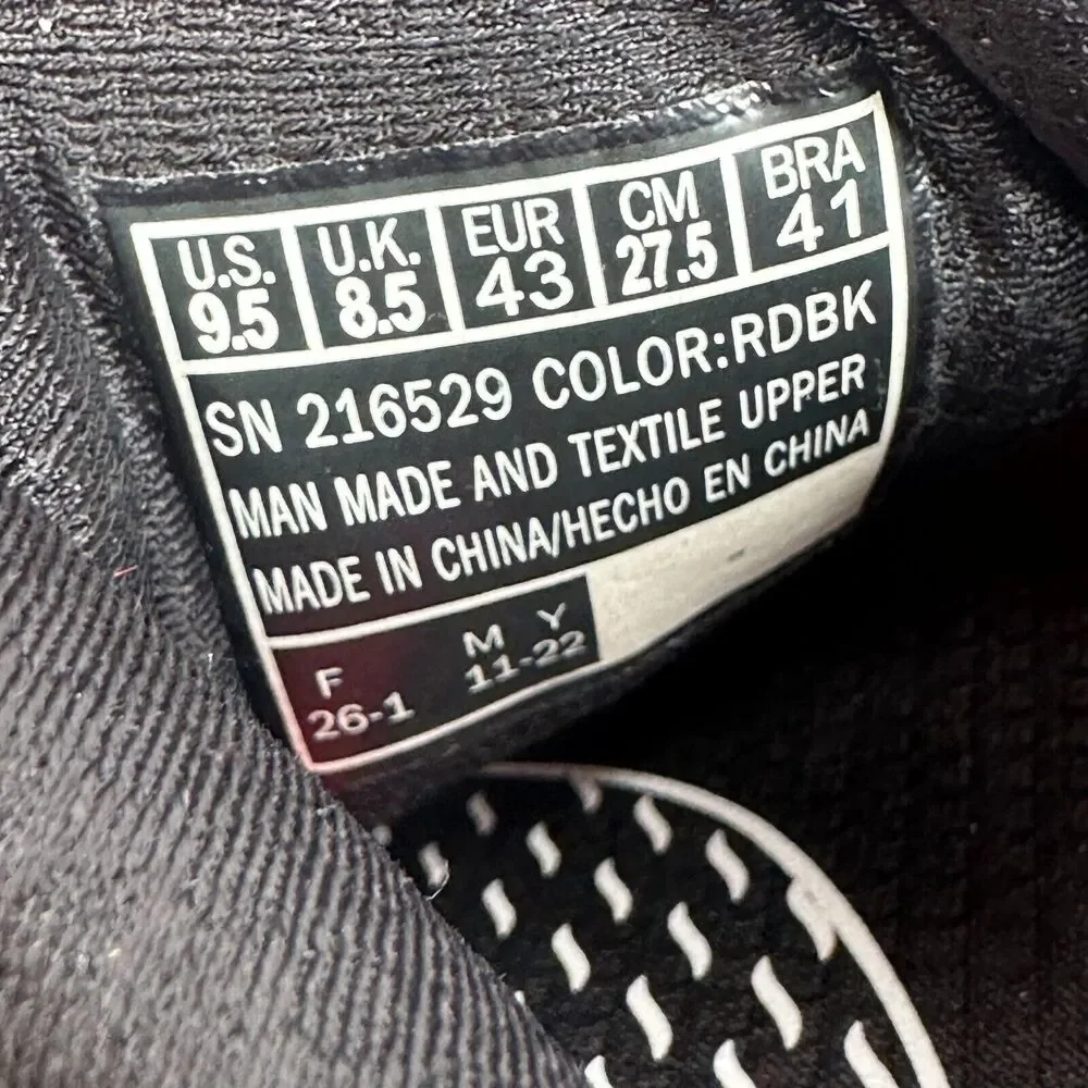 Skechers Go Walk‎ Distance Walker Men's 9.5 Air Cooled Running Shoes 216529 RDBK